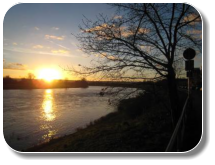 Sonnenuntergang am Micktener Elbbogen